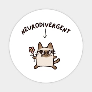 Neurodivergent Cat (Light) Magnet